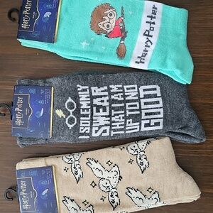 Harry Potter Trio Themed Socks Set